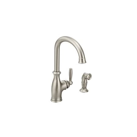 Moen Spot Resist Stainless One-Handle Kitchen Faucet 7735SRS